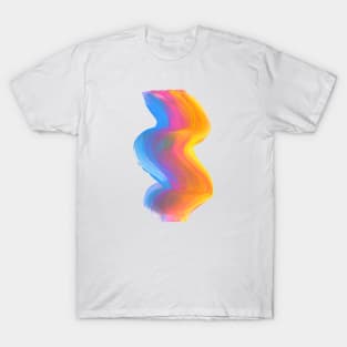 Rainbow Swirl Brushstroke T-Shirt